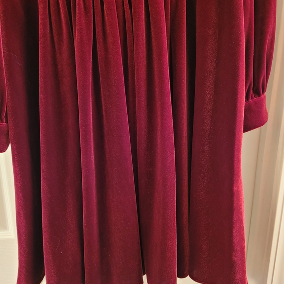Calvin Klein Rich Burgundy Velvet Dress - Picture 3 of 7